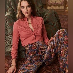 Sezane - Rozy Shirt - Peony - 40